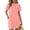 Orange Pink, variant on Ekouaer Nightgowns for Women Cotton Sleep Shirts Tshirt Nightshirt Casual Sleepdress Sleepwear with Pockets
