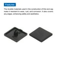 thumbnail image 4 of Unique Bargains Standard Plastic Square Aluminum Extrusion End Cap Black 30x30mm Trolley, Fish Tank Rack, Storage Rack 30Pcs, 4 of 6