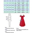thumbnail image 4 of Vestido de fiesta con hombros descubiertos para mujer Vestido acampanado con dobladillo alto y bajo con cuello en V, 4 of 5