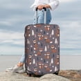 thumbnail image 5 of Salouo Snowflake Fox Pattern Travel Dust-proof Suitcase Cover, Softside Suitcase Protector Luggage Cover Protector for 18-32inch ,Not Included Suitcase, 5 of 8