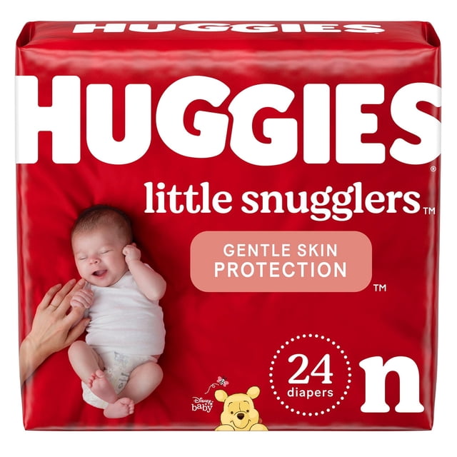 Pañales HUGGIES Little Snugglers Recién Nacido, paquete de 24
