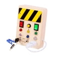thumbnail image 2 of Busy Board, Electronic Developing Teaching Aids ,LED Switch Board Activities ,Montessori Busy Board for Gift ,Teaching, Early Education USB, 2 of 7