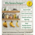 thumbnail image 5 of Banana Bungee, Black Banana Fruit Under Cabinet Hanger, Hook Alternative Storage Solution, Screw Anchor, Patented, Made in USA, 5 of 9
