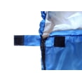 thumbnail image 4 of Saco de dormir tipo sobre, ligero, impermeable, cómodo con saco de compresión, con cremallera, perfecto para 3 estaciones, para uso en interiores o exteriores (gris azul, 1300 g, 5 ~ 15 °C, 4 of 5