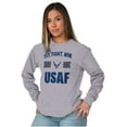 thumbnail image 3 of US Air Force Fly Fight Win USAF Unisex Plus Size Long Sleeve Tee Shirt Brisco Brands 3X, 3 of 5