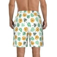 thumbnail image 3 of Kdxio Tiger Leaves Pattern Mens Casual Shorts - Drawstring Summer Beach Sports Shorts for Men, 3 of 9