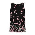 thumbnail image 4 of MORESEC Summer Plus Size Tank Tops For Women Sleeveless Floral Casual Boho Vacation Loose Tee Shirts Cute Basic Blouses, Black M, 4 of 5