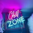 thumbnail image 6 of Chill Zone" LED Neon Sign | USB Dimmable Mood Light For Bedroom & Living Room | Vibrant Party Decor With Switch Control - Relaxing Plastic Wall Art Gift, 6 of 6