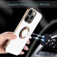 thumbnail image 5 of Diseño para iPhone 13 Pro Funda Crystal Clear Slim Fit Funda protectora para teléfono con soporte de anillo Soporte magnético para automóvil Función compatible con, 5 of 5