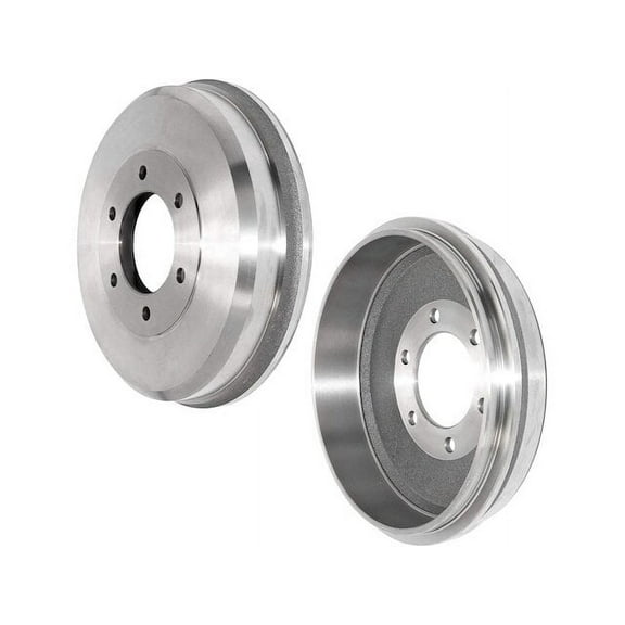 Rear Brake Drum Set - Compatible with 2004 - 2012 GMC Canyon 2005 2006 2007 2008 2009 2010 2011