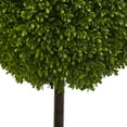 thumbnail image 2 of Nearly Natural 3' Boxwood Ball Topiary Artificial Tree in Oval Planter UV Resistant, 2 of 5