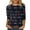 Blue, variant on Womens Tops Women Crew Neck Pullover Shirt Casual Fashion Tunic Tops Loose Blouses Tees (H,M)