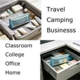 thumbnail image 5 of Hyknon Clear Mesh Pencil Pouch, Large Capacity Dual Zipper Pencil Case with 2 Compartments, Waterproof Travel Makeup Bag for Classroom Exam Office Stationery Organization, 5 of 6
