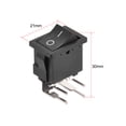 thumbnail image 2 of Interruptor de palanca mini barco negro interruptor de palanca para barco coche marino 4 pines ON/OFF AC 250V/6A 125V/10A, 5 piezas, 2 of 4