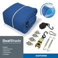 thumbnail image 6 of Coolaroo Outdoor DualShade Sun Sail and Hardware Kit, 95% UV Block Protection, 12' Square; Santorini, 6 of 7
