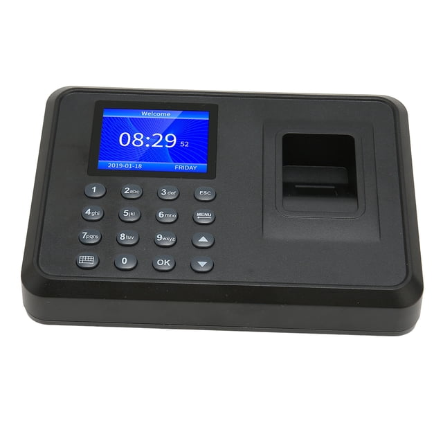 Biometric Fingerprint Machine, Multi Languages Offline Access Time Clock Recorder 100-240V for Factory US Plug
