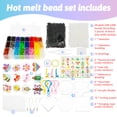 thumbnail image 2 of Wekvgz 2Pcs Fuse Beads Kit Fun Fuse Beads Craft Kit Colorful Melting Beads Kit Safe Fuse Beads Bulk Kit Creative Fuse Beads Educational Fuse Beads Craft for Kids Age 5 and More DIY Beads Crafts, 2 of 11