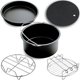 thumbnail image 4 of 10Pcs Air Fryer Baking Accessories 3.2Qt-5.8Qt Airfryer For Pizzas Cakes Breads Quiches Pancakes 8 7 6 inches Optional, 4 of 5