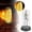 C, variant on SHURUIMA Cloche Dome Halloween LED Night Light, Shatter Resistant Plastic Mini Skeleton Skull Hand Table Lamp, 8.3 X 3.5 Inch Spooky Indoor Mantel Decor, 1 Piece
