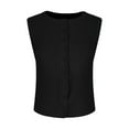 thumbnail image 6 of QUNYINEY Sleeveless Womens Tank Tops Crewneck Crop Casual Solid Shirts Ribbed Slim Tank Tops, 6 of 8