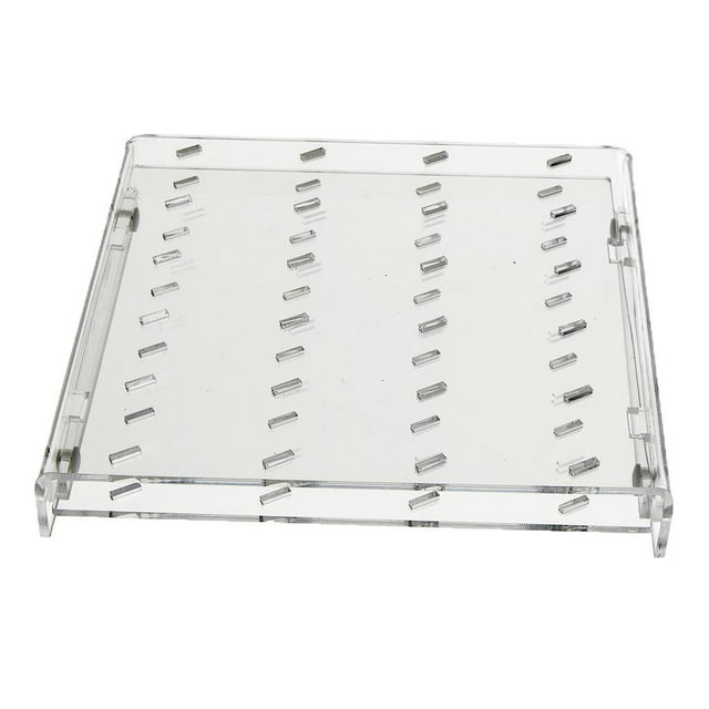 Soporte para paletas de 24 agujeros para tartas, base para estantes, para bufé de dulces, para casa, bar, tienda, fiesta Claro