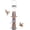 Gray, variant on XYADX Wild Bird Feeders for Outdoors Hanging, Metal Tube Feeder, 6 Feeding Ports, Copper - 1 Pack