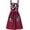 Claret, variant on Vintage Pinafore Apron Dress for Women with Pockets Cute Floral Chef Aprons for Kitchen Cooking Baking Gardening