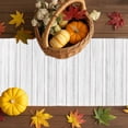 thumbnail image 2 of Table Runner Dresser Scarves 60 Inch Long,Farm Pumpkin Maple Leaves Hedgehog Linen Dining Table Runners Thanksgiving Harvest on Wood Tabletop Scarf for Wedding Holiday Party Kitchen, 2 of 9