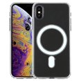 thumbnail image 1 of Funda Magsafe para iPhone Xs Max, anillo magnético simple, todo incluido, cristal acrílico transparente, PC + TPU, a prueba de golpes (transparente), 1 of 5