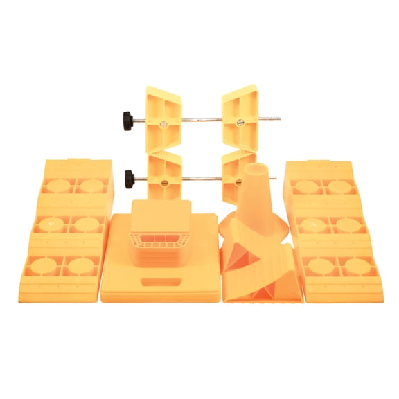 Camco 44550 RV Stabilization Kit with Duffle Bag - Includes Everything Needed to Stabilize Your Trailer Set-Up