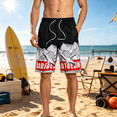 thumbnail image 4 of Cmfcve Mens Swim Trunks Summer Quick Dry Board Shorts Beach Mesh Lining Bathing Suit with Side Pockets, 4 of 5