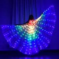 thumbnail image 2 of Capa de iluminación para fiestas, disfraces de danza del vientre, alas de mariposa luminosas con LED, 2 of 5