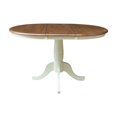 thumbnail image 2 of 36" Round Top Pedestal Table With 12" Leaf - 28.9"H - Dining Height, 2 of 6