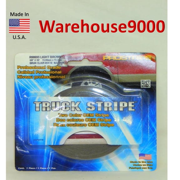 Prostripe Auto R60693 Vinyl Light Brown/Maroon Silver OEM Pinstripe 5/8" x 50'
