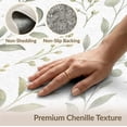 thumbnail image 6 of ODIKA 4'x6' Green Soft Sage Elegance with Botanical Washable Area Rug Vintage Inspired Design, Delicate Leaf Patterns for Bedroom, Reading Nook, Pet Friendly & Non-Shedding, 6 of 7