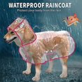 thumbnail image 2 of XS Pink Waterproof and Windproof Dog and Puppy Poncho, 2 of 5
