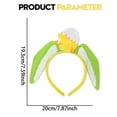 thumbnail image 3 of QIQUWOHUL New Chicken Headband Festival Decoration Easter Egg Ear Hair Hoop Headband Buckle, 3 of 4