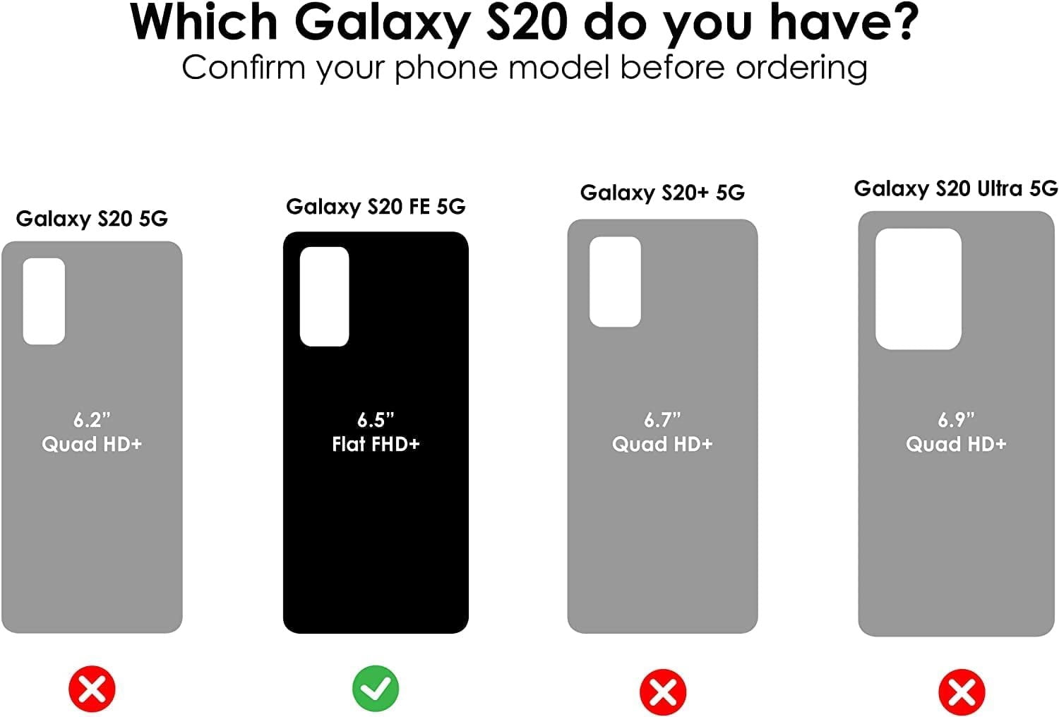OtterBox Symmetry Series Case for Samsung Galaxy S20 FE 5G Only - Non-Retail Packaging - Black