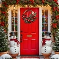 thumbnail image 3 of Christmas Garlands for Xmas Tree Decorations Winter Wreaths Rattan for Front Door Large Christmas Wreath Christmas Decor Indoor Outdoor Home, 3 of 6