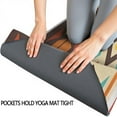 thumbnail image 3 of Ethnic Geometric Striped Pattern Hot Yoga Mat Towel Non Slip for Hot Yoga - Quick-Drying Yoga Mat Cover with 4 Corner Pockets with Travel Bag - Hot Yoga Towel Non Slip 74"x26", 3 of 6