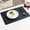 Black, variant on Ikohbadg Rectangular Leather Placemat Solid Colour Faux Leather Placemats, Coffee Mats, Kitchen Table Mats, Easy To Clean Kitchen Table Mats Brown