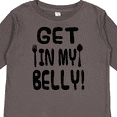 thumbnail image 4 of Inktastic Get in My Belly Boys or Girls Long Sleeve Toddler T-Shirt, 4 of 5