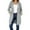 Gray, variant on Gytharion Womens Long Full-Zip Jackets Fashion Casual Solid Long Sleeve Drawstring Hooded Coat Lightweight Loose Fall Cardigan Jackets with Pockets