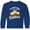 Royal Blue, variant on Inktastic Hanukkah Funny Here for Latkes Long Sleeve Youth T-Shirt