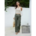 thumbnail image 6 of SEVEGO Tall Women Casual Linen Pants 30"/32"/34"/36" Inseam Drawstring Smocked Waist Beach Summer Trousers with Pockets, 6 of 6