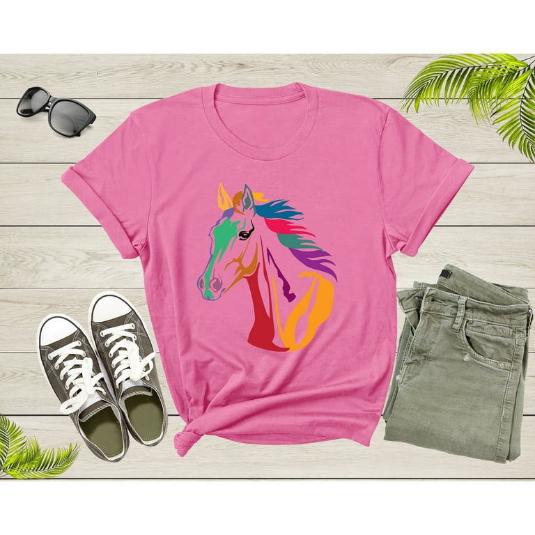 Rainbow Unicorn Horse T Shirt Horse Lovers Rainbow Unicorn Horse T Shirt Horse Lovers