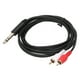 thumbnail image 1 of Cable de Audio de 6.35 mm A 2RCA, Enchufe de Ofc y Reproducciónica de cable de audio Portátil para El Dispositivo, 1 of 7