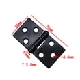thumbnail image 2 of CHICHUMID 10pcs Window Hinges Black Iron Silent Effect for DIY Projects, 2 of 5