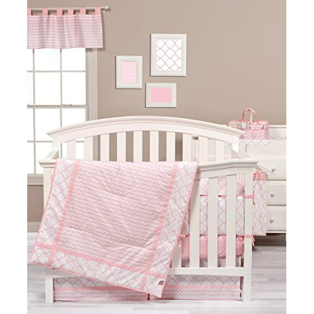 Trend Lab Pink Sky 3 Piece Crib Bedding Set Walmart Com