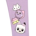thumbnail image 6 of Gabby's Dollhouse Little Girls' 2-Piece Fleece Sweatshirt and Leggings Set Ivory Light Purple, 6 of 6